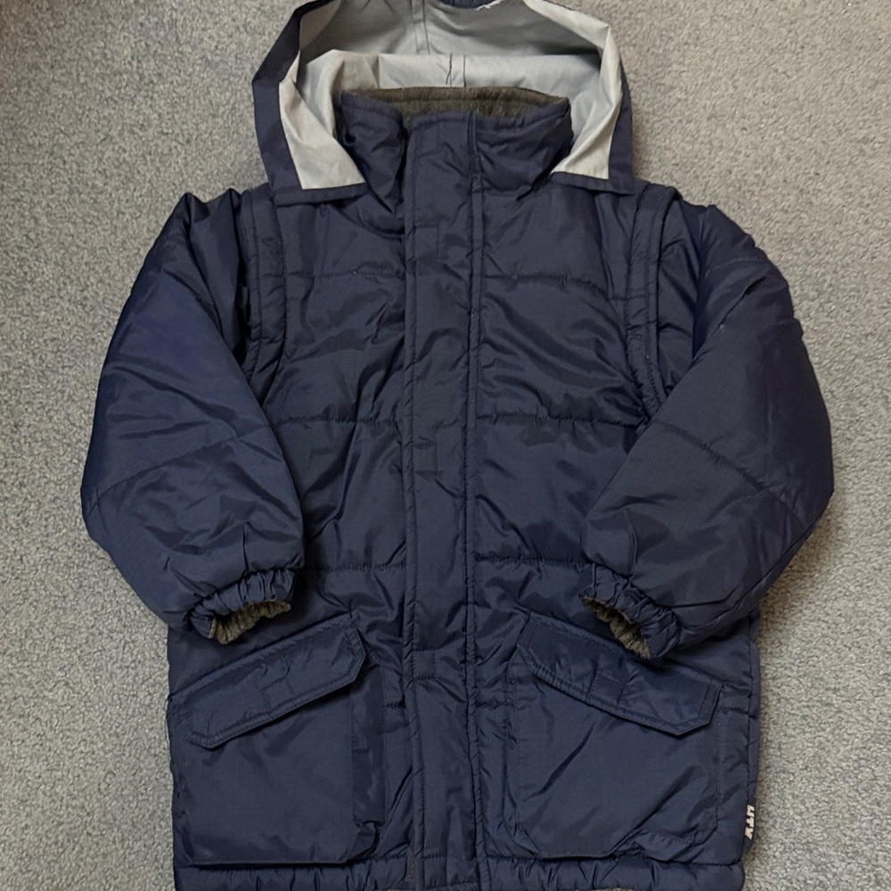 Navy Kids Winter Coat Healthtex Size 5/6